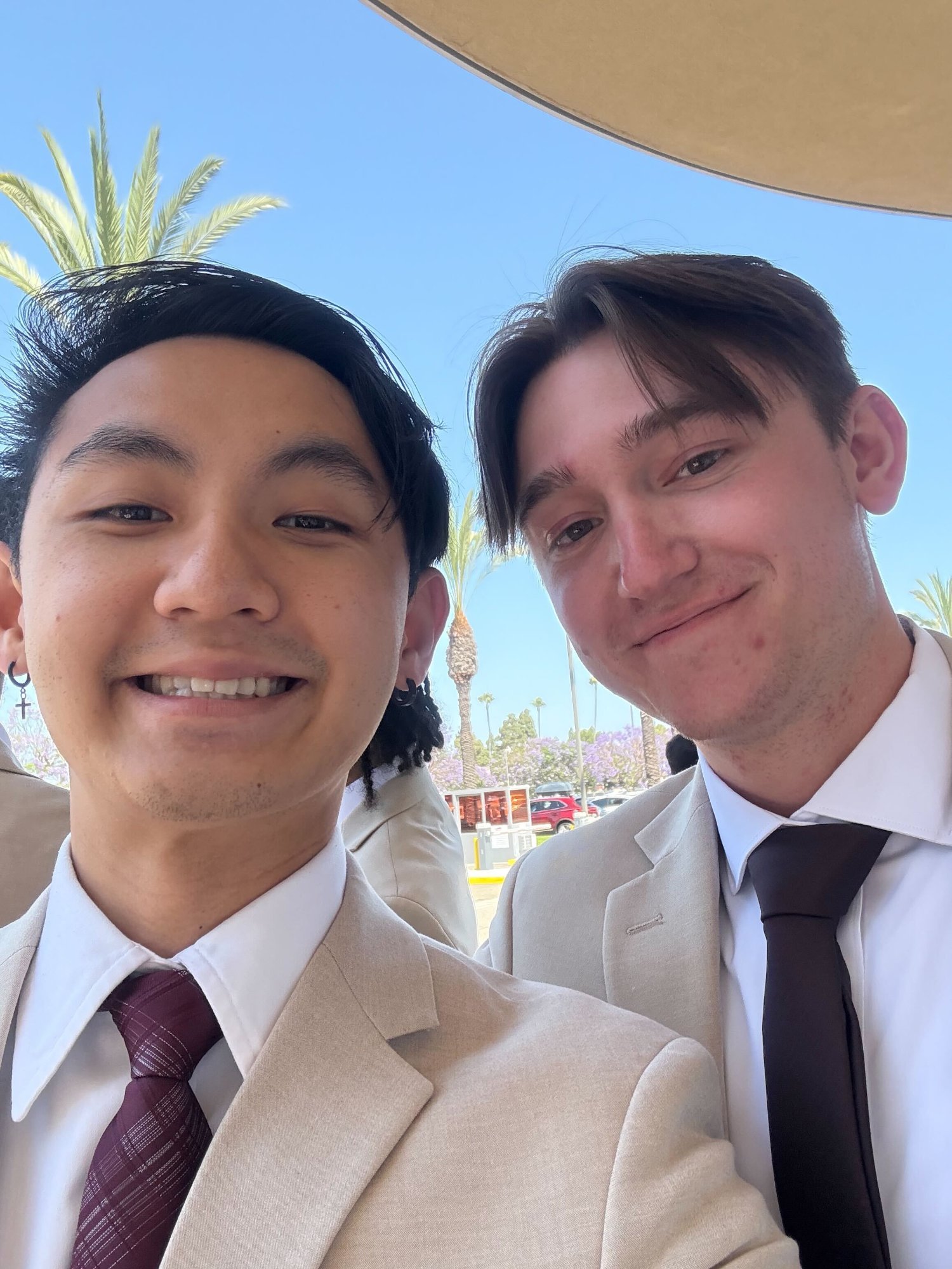 Team members on location